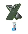 ieg™ iPhone 12 Pro Max Kılıf Atlas Form - Siyah 5D Eko Cam Ekran Koruyucu
