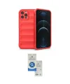 ieg™ iPhone 12 Pro Max Kılıf Atlas Koleksiyonu - Şeffaf Royal Nano Ekran Koruyucu