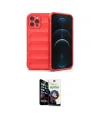ieg™ iPhone 12 Pro Max Kılıf Atlas Koleksiyonu - Şeffaf Temperli Cam Ekran Koruyucu