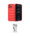 ieg™ iPhone 12 Pro Max Kılıf Atlas Koleksiyonu - Şeffaf Uv Polymer Nano Ekran Koruyucu