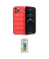 ieg™ iPhone 12 Pro Max Kılıf Atlas Koleksiyonu - Siyah Polymer Nano Ekran Koruyucu