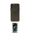 ieg™ iPhone 12 Pro Max Kılıf Atlas Minimal Prime - Şeffaf 360 Full Body Arka Koruyucu
