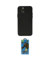 ieg™ iPhone 12 Pro Max Kılıf Atlas Minimal Prime - Siyah 18D Cam Ekran Koruyucu