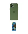 ieg™ iPhone 12 Pro Max Kılıf Atlas Minimal Prime - Siyah 18D Cam Ekran Koruyucu