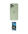 ieg™ iPhone 12 Pro Max Kılıf Atlas Minimal Prime - Siyah 34D Izgaralı Cam