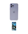 ieg™ iPhone 12 Pro Max Kılıf Atlas Minimal Prime - Siyah 34D Izgaralı Cam