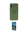 ieg™ iPhone 12 Pro Max Kılıf Atlas Minimal Prime - Siyah 34D Izgaralı Cam