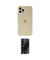 ieg™ iPhone 12 Pro Max Kılıf Atlas Minimal Prime - Siyah 3D Antistatik Hayalet Cam Ekran Koruyucu