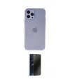 ieg™ iPhone 12 Pro Max Kılıf Atlas Minimal Prime - Siyah 3D Antistatik Hayalet Cam Ekran Koruyucu