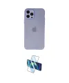 ieg™ iPhone 12 Pro Max Kılıf Atlas Minimal Prime - Siyah 3D Antistatik Seramik Nano Ekran Koruyucu