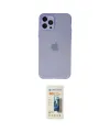ieg™ iPhone 12 Pro Max Kılıf Atlas Minimal Prime - Siyah 6D Mat Seramik Hayalet Nano Ekran Koruyucu