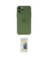 ieg™ iPhone 12 Pro Max Kılıf Atlas Minimal Prime - Siyah 6D Mat Seramik Hayalet Nano Ekran Koruyucu