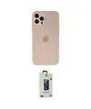 ieg™ iPhone 12 Pro Max Kılıf Atlas Minimal Prime - Siyah Bilvis Hayalet Cam Ekran Koruyucu