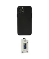 ieg™ iPhone 12 Pro Max Kılıf Atlas Minimal Prime - Siyah Bilvis Hayalet Cam Ekran Koruyucu