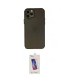 ieg™ iPhone 12 Pro Max Kılıf Atlas Minimal Prime - Siyah Joko 5D Cam