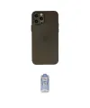 ieg™ iPhone 12 Pro Max Kılıf Atlas Minimal Prime - Siyah Joko Magic 5D Cam