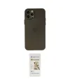 ieg™ iPhone 12 Pro Max Kılıf Atlas Minimal Prime - Siyah Mat Seramik Nano Ekran Koruyucu