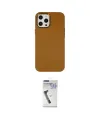 ieg™ iPhone 12 Pro Max Kılıf Çekirdek Çizgi - Şeffaf Uv Polymer Nano Ekran Koruyucu