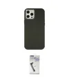 ieg™ iPhone 12 Pro Max Kılıf Çekirdek Çizgi - Şeffaf Uv Polymer Nano Ekran Koruyucu