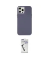 ieg™ iPhone 12 Pro Max Kılıf Çekirdek Çizgi - Şeffaf Uv Polymer Nano Ekran Koruyucu