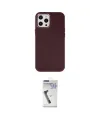 ieg™ iPhone 12 Pro Max Kılıf Çekirdek Çizgi - Şeffaf Uv Polymer Nano Ekran Koruyucu