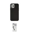 ieg™ iPhone 12 Pro Max Kılıf Çekirdek Çizgi - Şeffaf Uv Polymer Nano Ekran Koruyucu