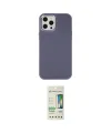 ieg™ iPhone 12 Pro Max Kılıf Çekirdek Çizgi - Siyah 20D Premium Cam Ekran Koruyucu