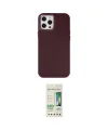 ieg™ iPhone 12 Pro Max Kılıf Çekirdek Çizgi - Siyah 20D Premium Cam Ekran Koruyucu