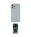 ieg™ iPhone 12 Pro Max Kılıf Çekirdek Çizgi - Siyah 360 Mat Full Body Arka Koruyucu