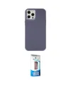 ieg™ iPhone 12 Pro Max Kılıf Çekirdek Çizgi - Siyah 5D Eko Cam Ekran Koruyucu