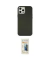 ieg™ iPhone 12 Pro Max Kılıf Çekirdek Çizgi - Siyah 6D Mat Seramik Hayalet Nano Ekran Koruyucu