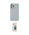 ieg™ iPhone 12 Pro Max Kılıf Çekirdek Çizgi - Siyah 6D Mat Seramik Hayalet Nano Ekran Koruyucu