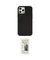 ieg™ iPhone 12 Pro Max Kılıf Çekirdek Çizgi - Siyah 6D Mat Seramik Hayalet Nano Ekran Koruyucu