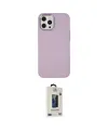 ieg™ iPhone 12 Pro Max Kılıf Çekirdek Çizgi - Siyah Bilvis Hayalet Cam Ekran Koruyucu