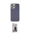 ieg™ iPhone 12 Pro Max Kılıf Çekirdek Çizgi - Siyah Bilvis Hayalet Cam Ekran Koruyucu
