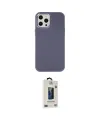 ieg™ iPhone 12 Pro Max Kılıf Çekirdek Çizgi - Siyah Bilvis Hayalet Cam Ekran Koruyucu