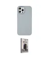 ieg™ iPhone 12 Pro Max Kılıf Çekirdek Çizgi - Siyah Bilvis Hayalet Cam Ekran Koruyucu
