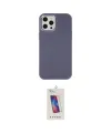 ieg™ iPhone 12 Pro Max Kılıf Çekirdek Çizgi - Siyah Joko 5D Cam