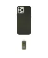 ieg™ iPhone 12 Pro Max Kılıf Çekirdek Çizgi - Siyah Joko Magic 5D Hayalet Cam