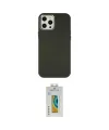 ieg™ iPhone 12 Pro Max Kılıf Çekirdek Çizgi - Siyah Polymer Nano Ekran Koruyucu