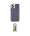 ieg™ iPhone 12 Pro Max Kılıf Çekirdek Çizgi - Siyah Polymer Nano Ekran Koruyucu