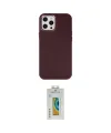 ieg™ iPhone 12 Pro Max Kılıf Çekirdek Çizgi - Siyah Polymer Nano Ekran Koruyucu