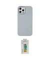 ieg™ iPhone 12 Pro Max Kılıf Çekirdek Çizgi - Siyah Polymer Nano Ekran Koruyucu