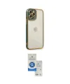 ieg™ iPhone 12 Pro Max Kılıf Çekirdek Klasik Serisi - Şeffaf Royal Nano Ekran Koruyucu