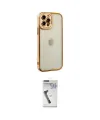 ieg™ iPhone 12 Pro Max Kılıf Çekirdek Klasik Serisi - Şeffaf Uv Polymer Nano Ekran Koruyucu