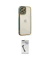 ieg™ iPhone 12 Pro Max Kılıf Çekirdek Klasik Serisi - Şeffaf Uv Polymer Nano Ekran Koruyucu