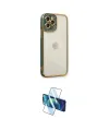 ieg™ iPhone 12 Pro Max Kılıf Çekirdek Klasik Serisi - Siyah 3D Antistatik Cam Ekran Koruyucu