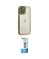 ieg™ iPhone 12 Pro Max Kılıf Çekirdek Klasik Serisi - Siyah 5D Eko Cam Ekran Koruyucu