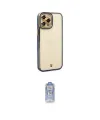 ieg™ iPhone 12 Pro Max Kılıf Çekirdek Klasik Serisi - Siyah Joko Magic 5D Cam