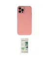 ieg™ iPhone 12 Pro Max Kılıf Çekirdek Modern Serisi - Siyah 20D Premium Cam Ekran Koruyucu